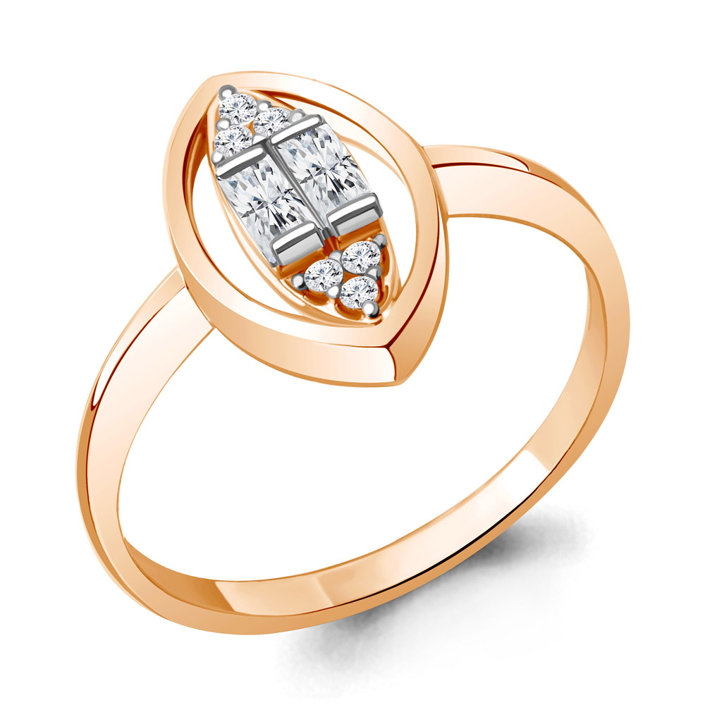 

Кольцо из серебра с фианитом р., Aquamarine 67878А, 67878А_925_з