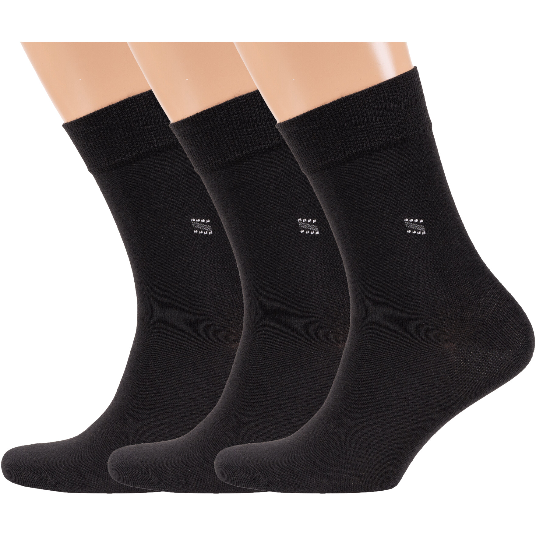 

Комплект носков мужских Rusocks 3-М-196 черных 27, 3 пары, Черный, 3-М-196