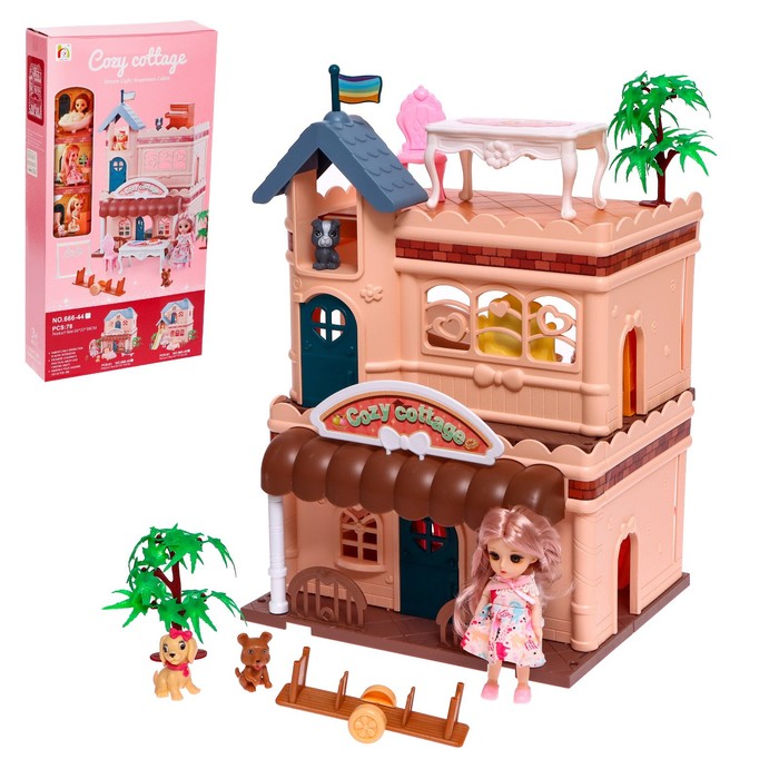 Дом для кукол «Кукольный дом» с куклой и аксессуарами