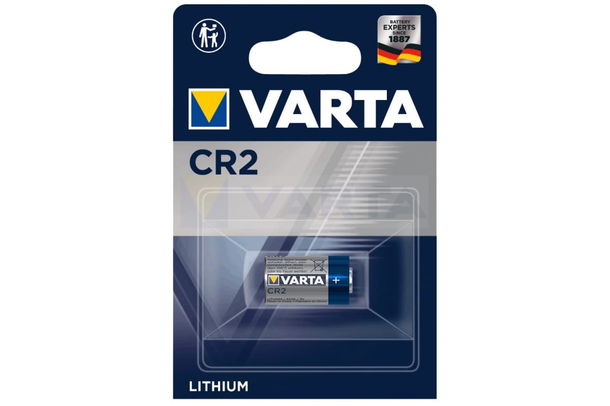 cr1632 батарейка varta electronics lithium 1 шт Батарейка 1Шт Varta Lithium Cr2 3V Varta 06206301401