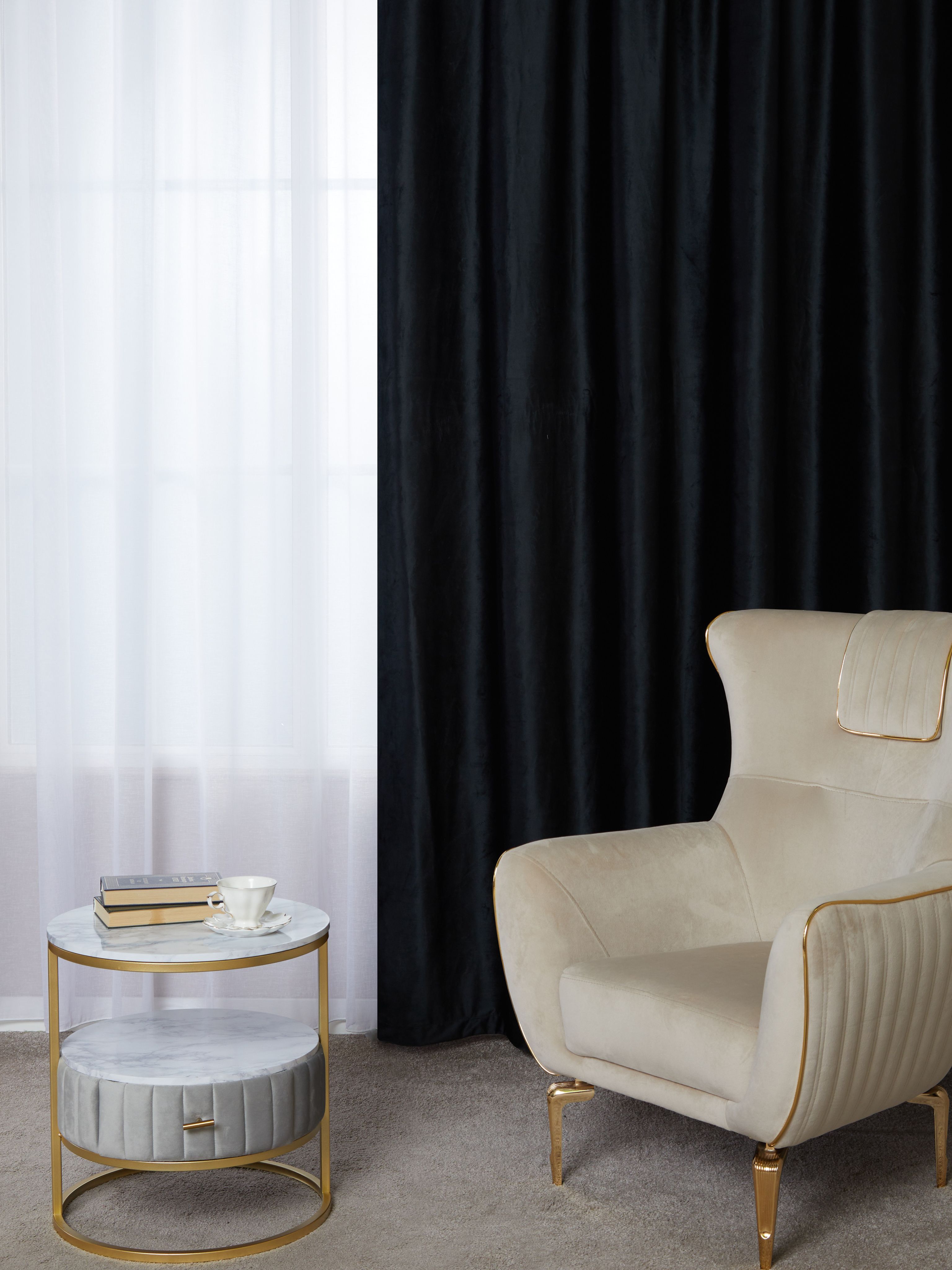 

Штора A&H бархат димаут 300x250 см 1 шт на шторной ленте, 2velvet-1