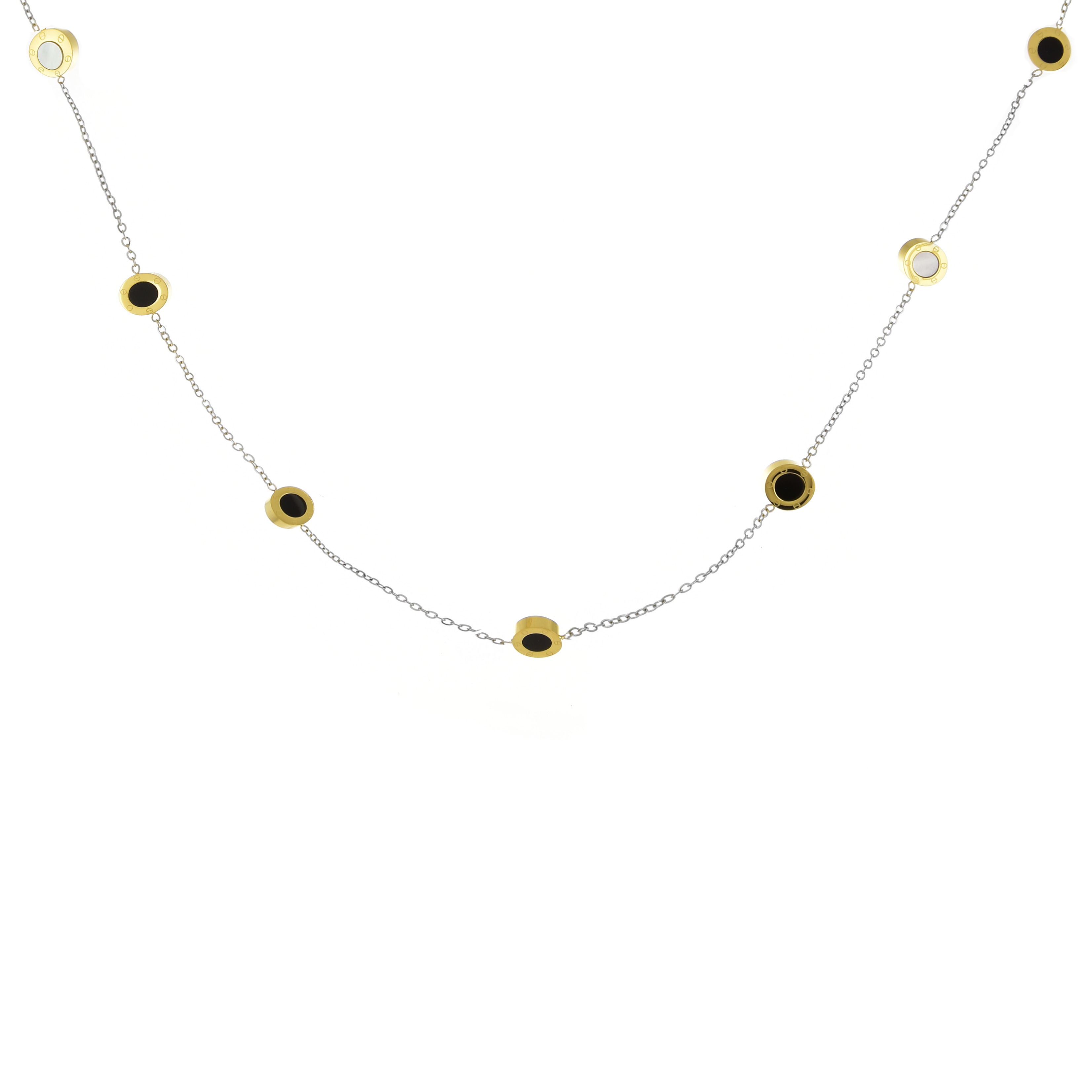 Ожерелье-цепь из стали 48 см Daniel Klein DKJ.2.4020-2, эмаль