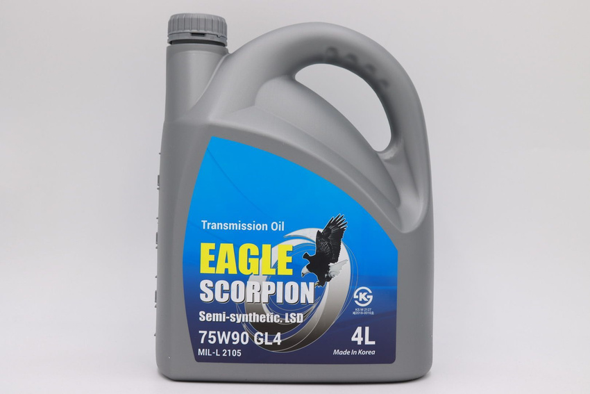 Масло трансмиссионное EAGLE SCORPION Gear Semi-syn Oil 75W90 API GL-4 4L