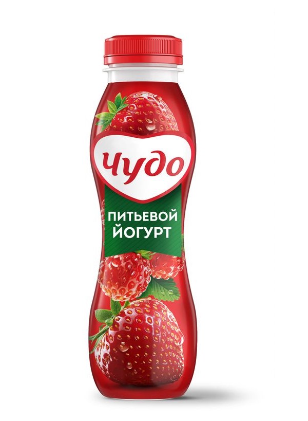 

Питьевой йогурт Чудо клубника-земляника 2,4% БЗМЖ 270 г