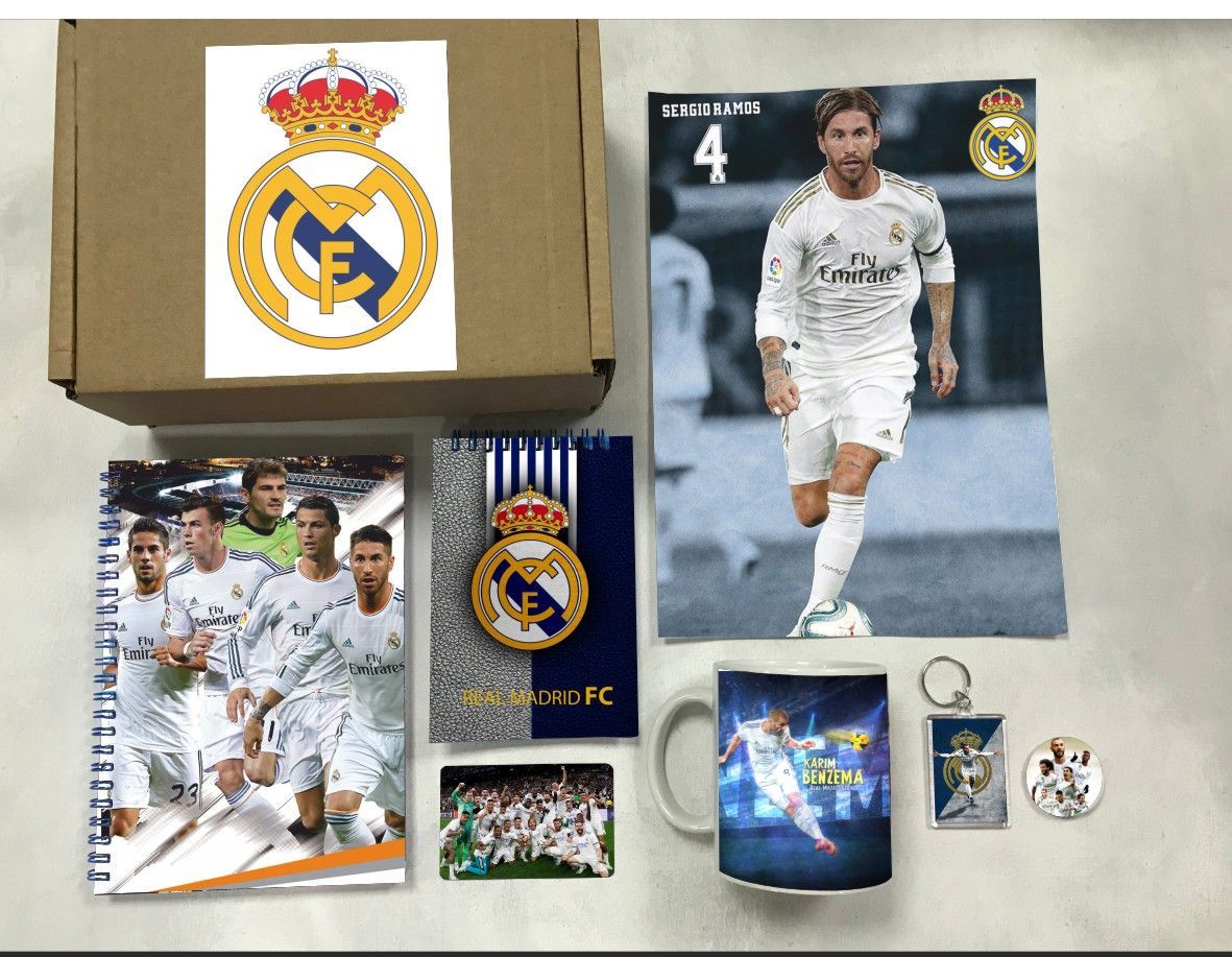 

Бокс с подарком Реал Мадрид, Real Madrid Club 4, бокс-реал-4, 7 предметов, Бежевый, Реал Мадрид, Real Madrid Club 4