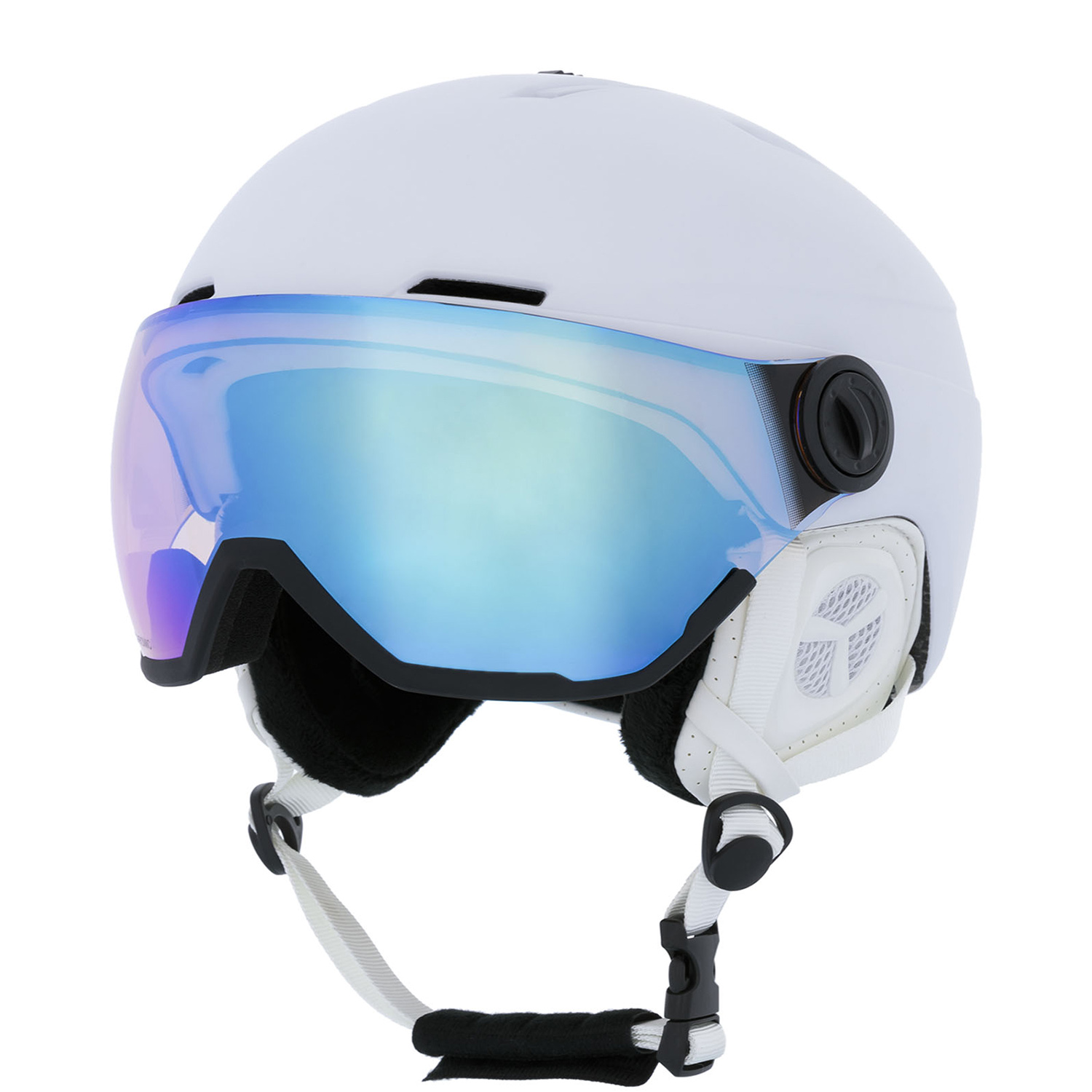 

Шлем с визором ProSurf Ice Visor Photochromic White (см:53-56) 2024-25, Белый, Ice visor photochromic