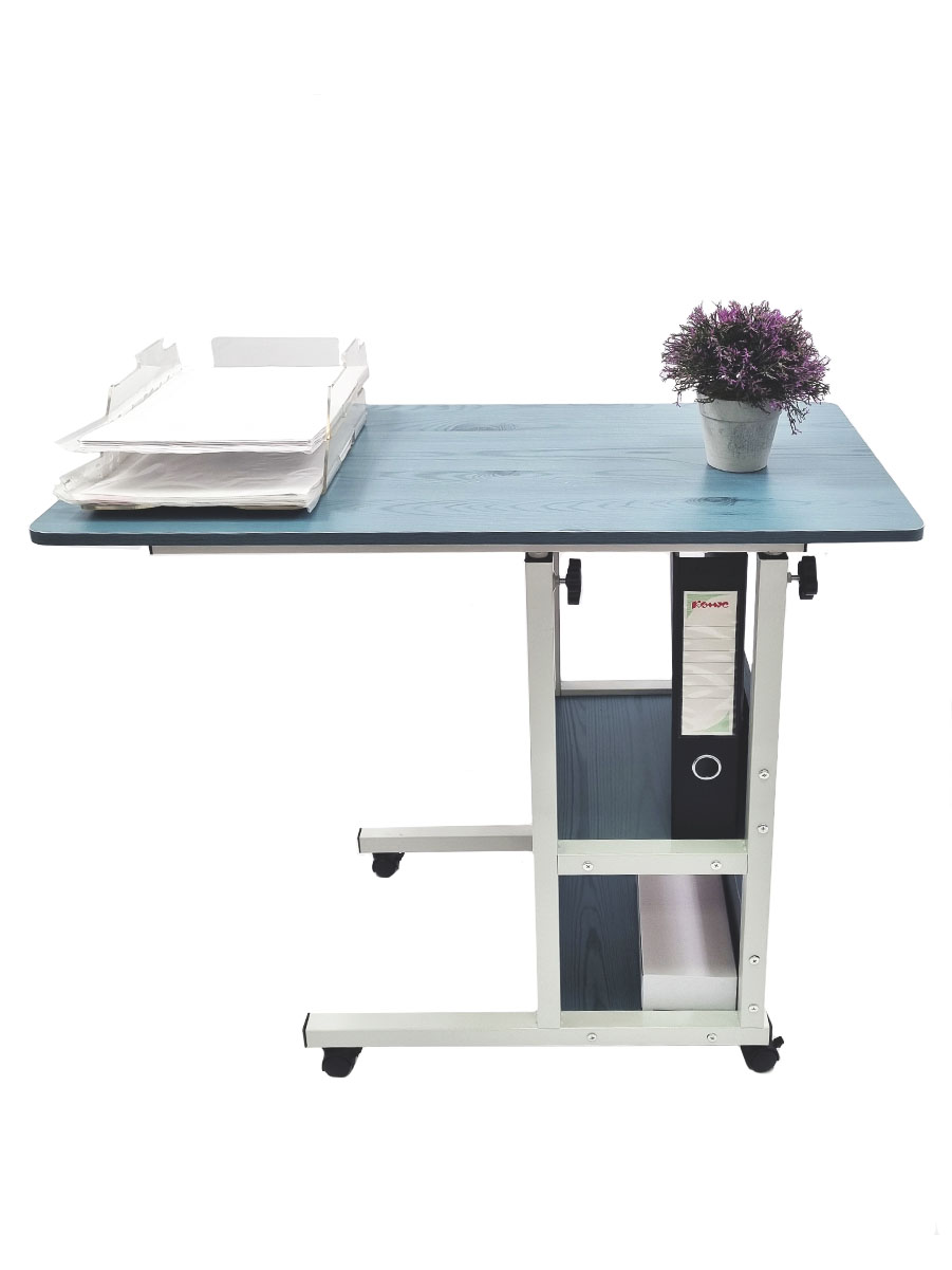 фото Прикроватный столик для ноутбука с регулировкой высоты, синий urm