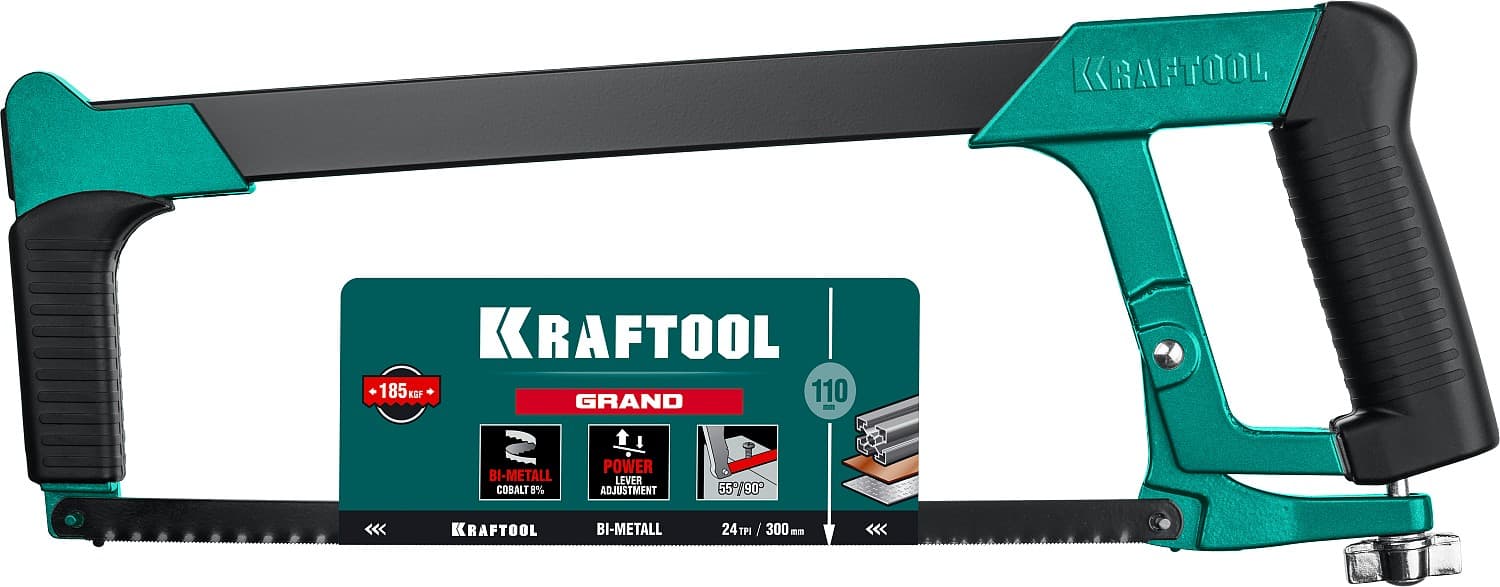 

GRAND ножовка по металлу, 185 кгс, KRAFTOOL 15801_z02, 15801_z02