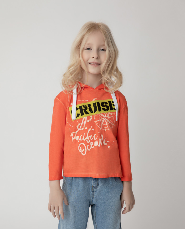 

Худи Gulliver для девочек цв. оранжевый р-р. 104, 12102GMC1209