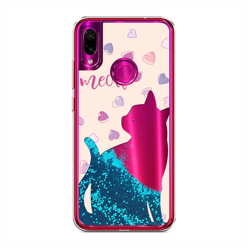 

Жидкий чехол с блестками "Прозрачный кот" на Xiaomi Redmi Note 7