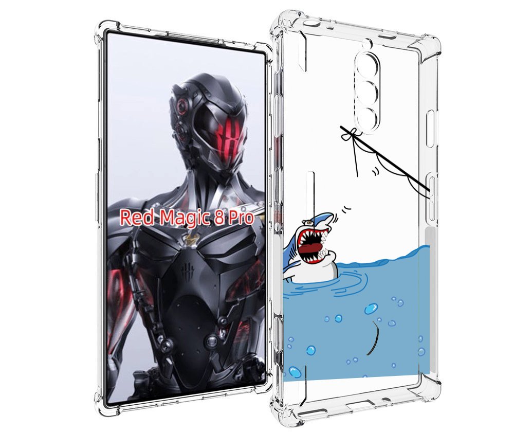 

Чехол MyPads акула-рисунок для ZTE Nubia Red Magic 8 Pro / Red Magic 8 Pro Plus, Tocco
