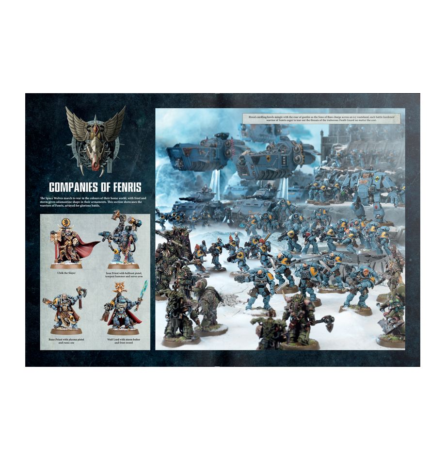 

Миниатюры warhammer 40000: кодекс: космические волки (8-ая редакция, на английском языке)