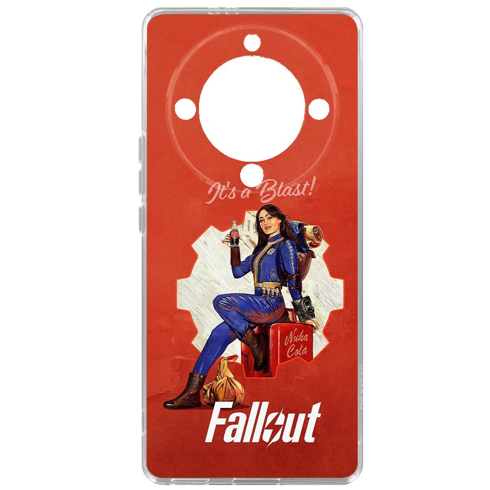 

Чехол-накладка Krutoff Clear Case Фоллаут (Fallout) - Это взрыв! для Honor X9a, Прозрачный