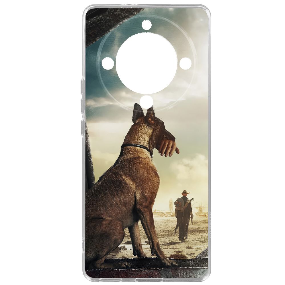 

Чехол-накладка Krutoff Clear Case Фоллаут (Fallout) - Псина для Honor X9a, Прозрачный