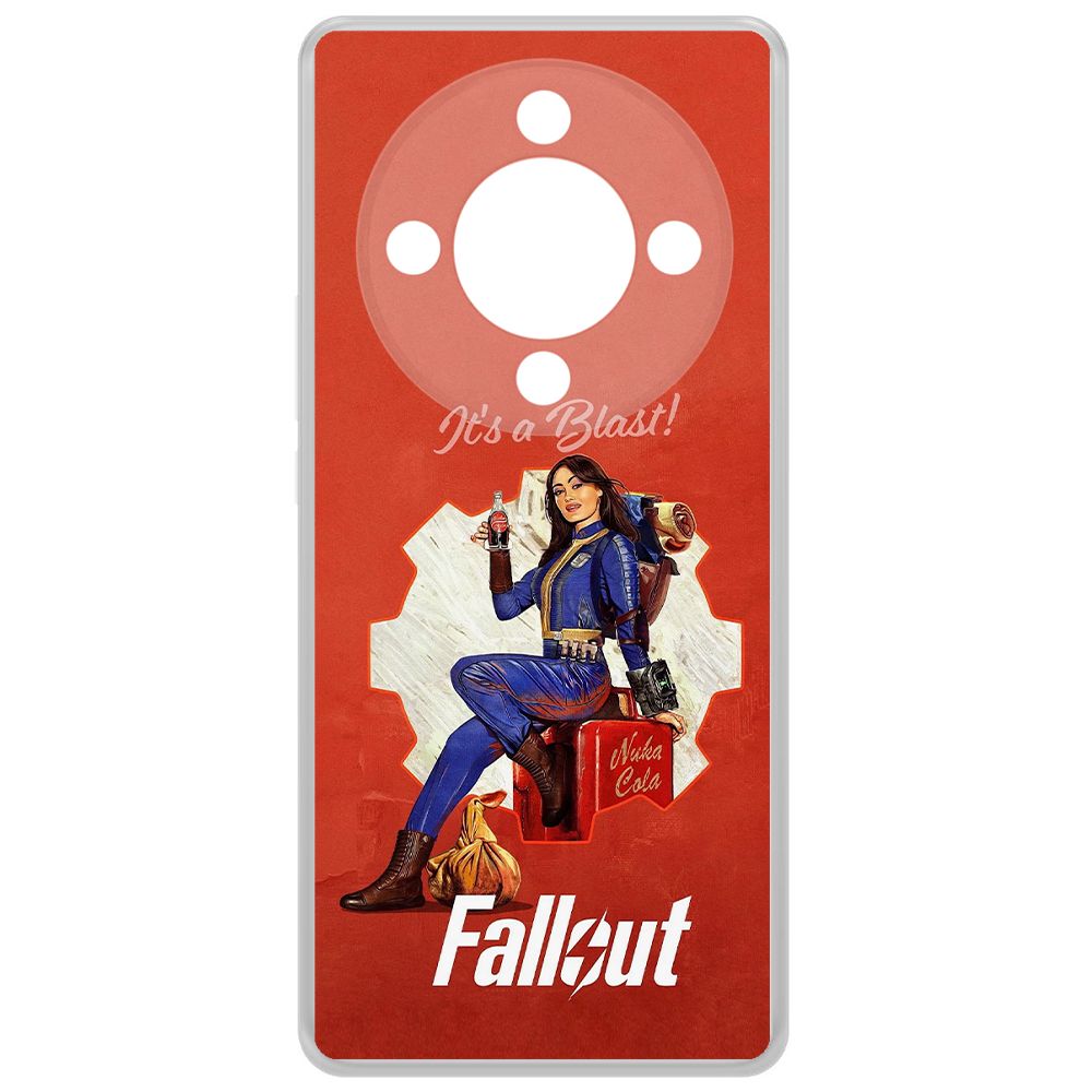

Чехол-накладка Krutoff Clear Case Фоллаут (Fallout) - Это взрыв! для Honor X9b, Прозрачный