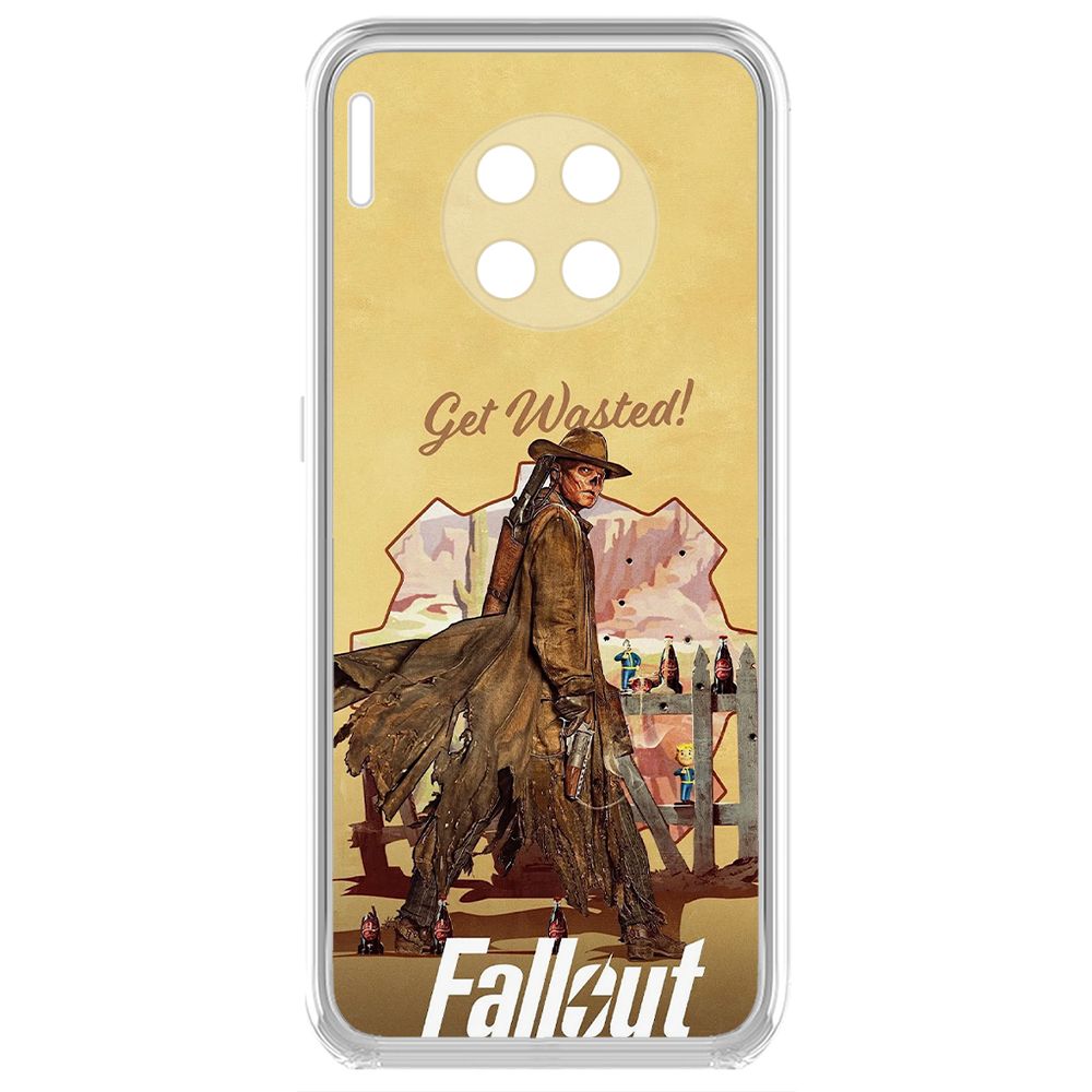 

Чехол-накладка Krutoff Clear Case Фоллаут (Fallout) - Давай напьемся! для Huawei Mate 30, Прозрачный