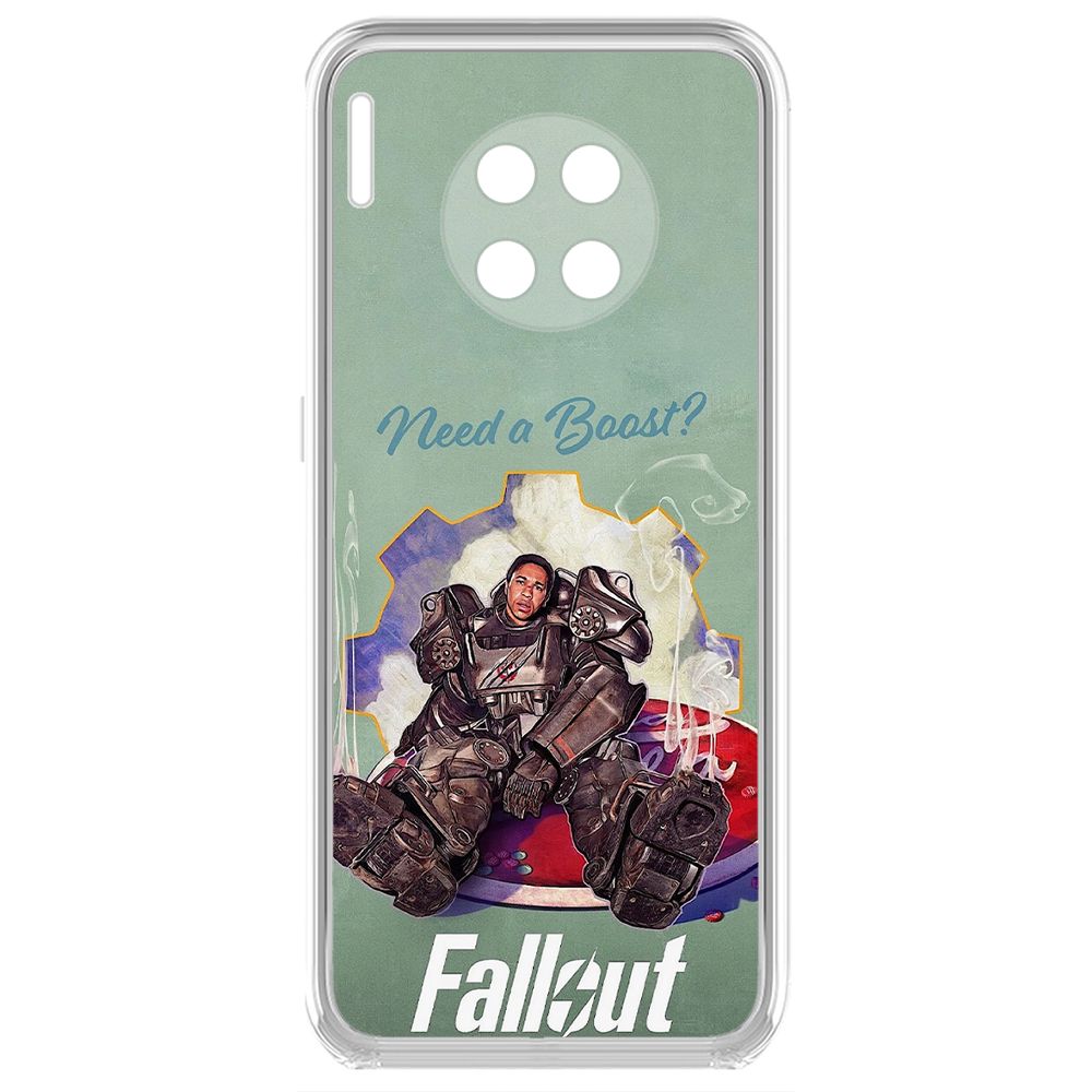 

Чехол-накладка Krutoff Clear Case Фоллаут (Fallout) - Нужно ускорение для Huawei Mate 30, Прозрачный