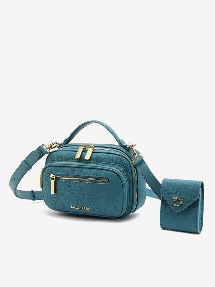 Комплект (сумка+кошелек) женский MILLZ KARTA 809800, синий