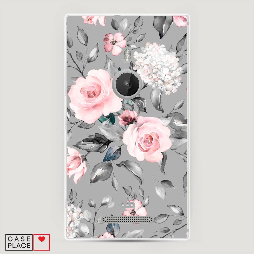 

Чехол Awog "Розы на сером" для Lumia 925