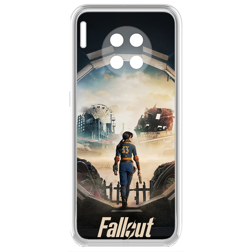 

Чехол-накладка Krutoff Clear Case Фоллаут (Fallout) - Убежище 33 для Huawei Mate 30, Прозрачный