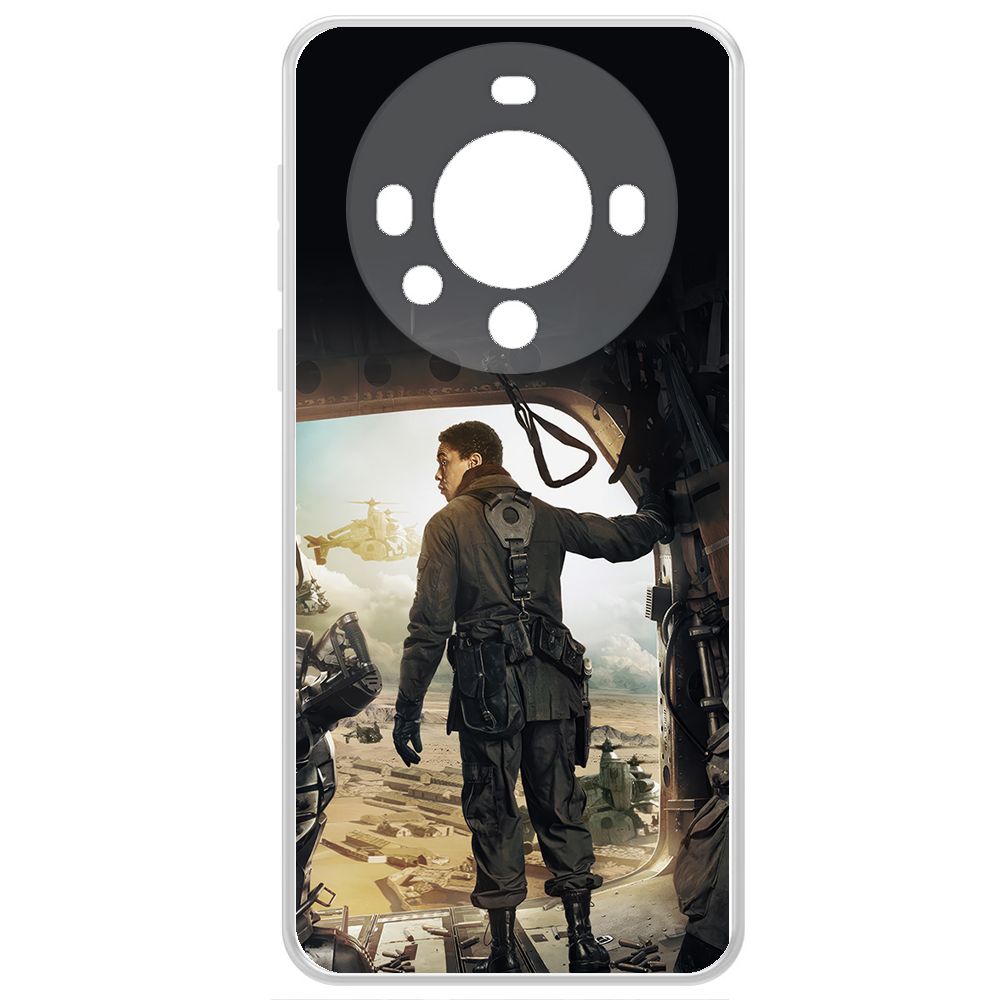 

Чехол-накладка Krutoff Clear Case Фоллаут (Fallout) - Аарон для Huawei Mate 60, Прозрачный