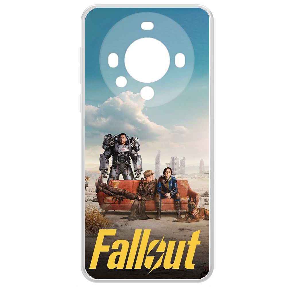 

Чехол-накладка Krutoff Clear Case Фоллаут (Fallout) - Постер для Huawei Mate 60 Pro, Прозрачный