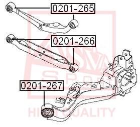 

Сайлентблок ASVA заднего продольного рычага 0201267