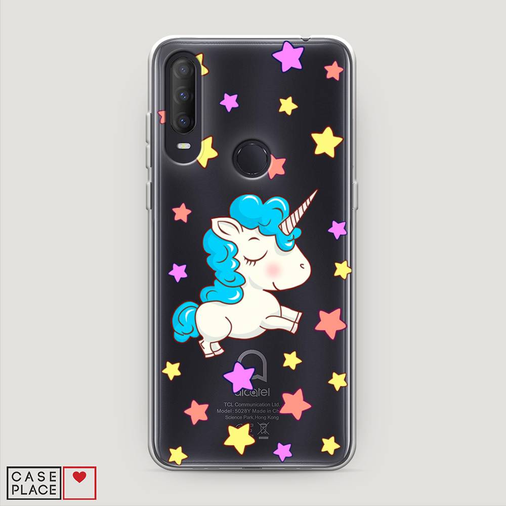 

Чехол Awog на Alcatel 1S (2020) / Алкатель 1S (2020) "Звездный единорог", Разноцветный, 170850-2