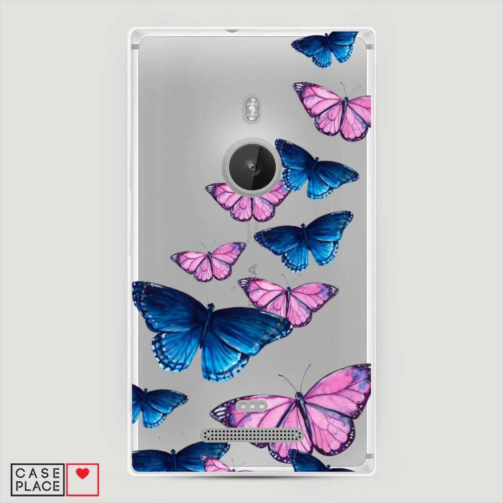 фото Чехол awog "полет бабочек" для lumia 925