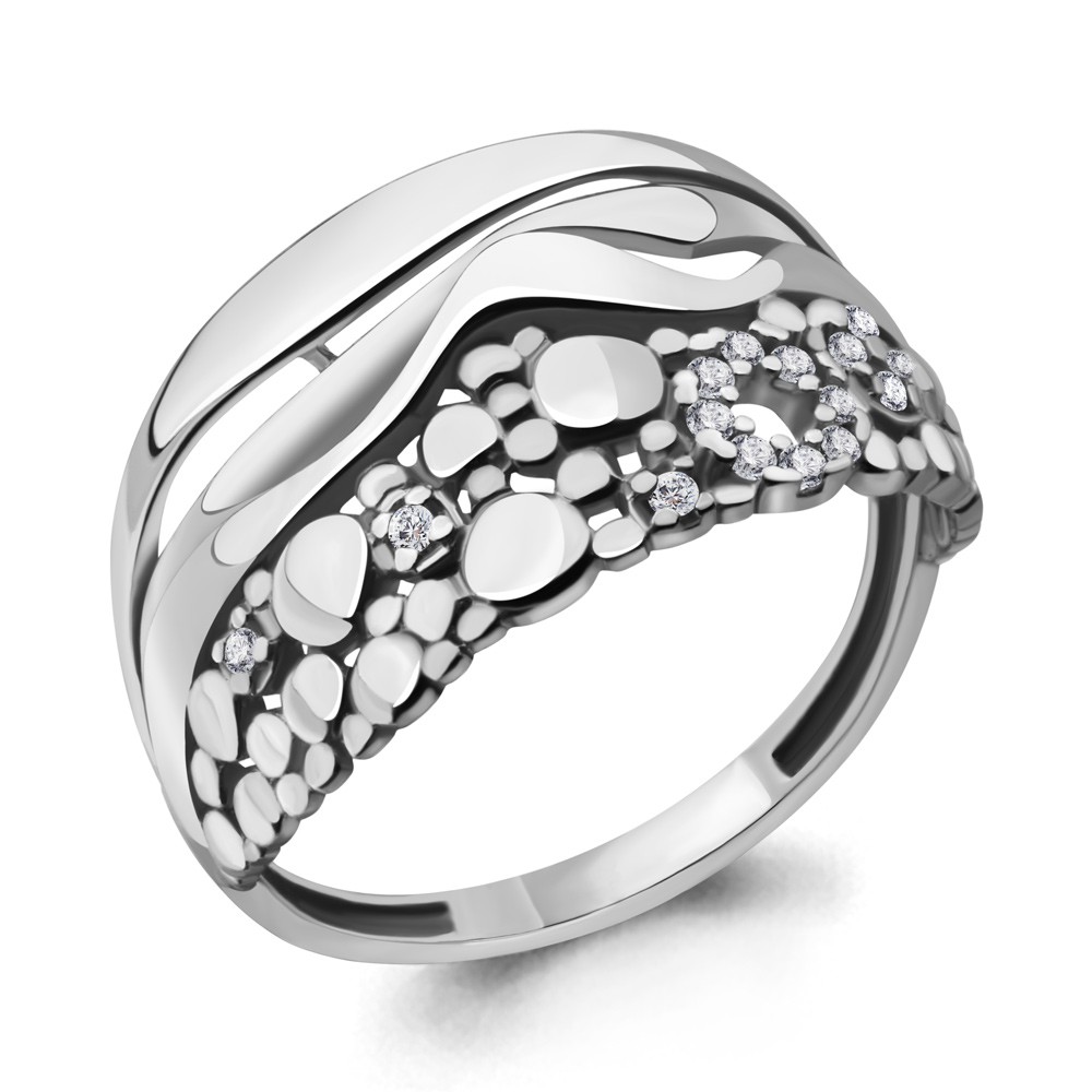 

Кольцо из серебра с фианитом р. Aquamarine 64543А, 64543А_925_р
