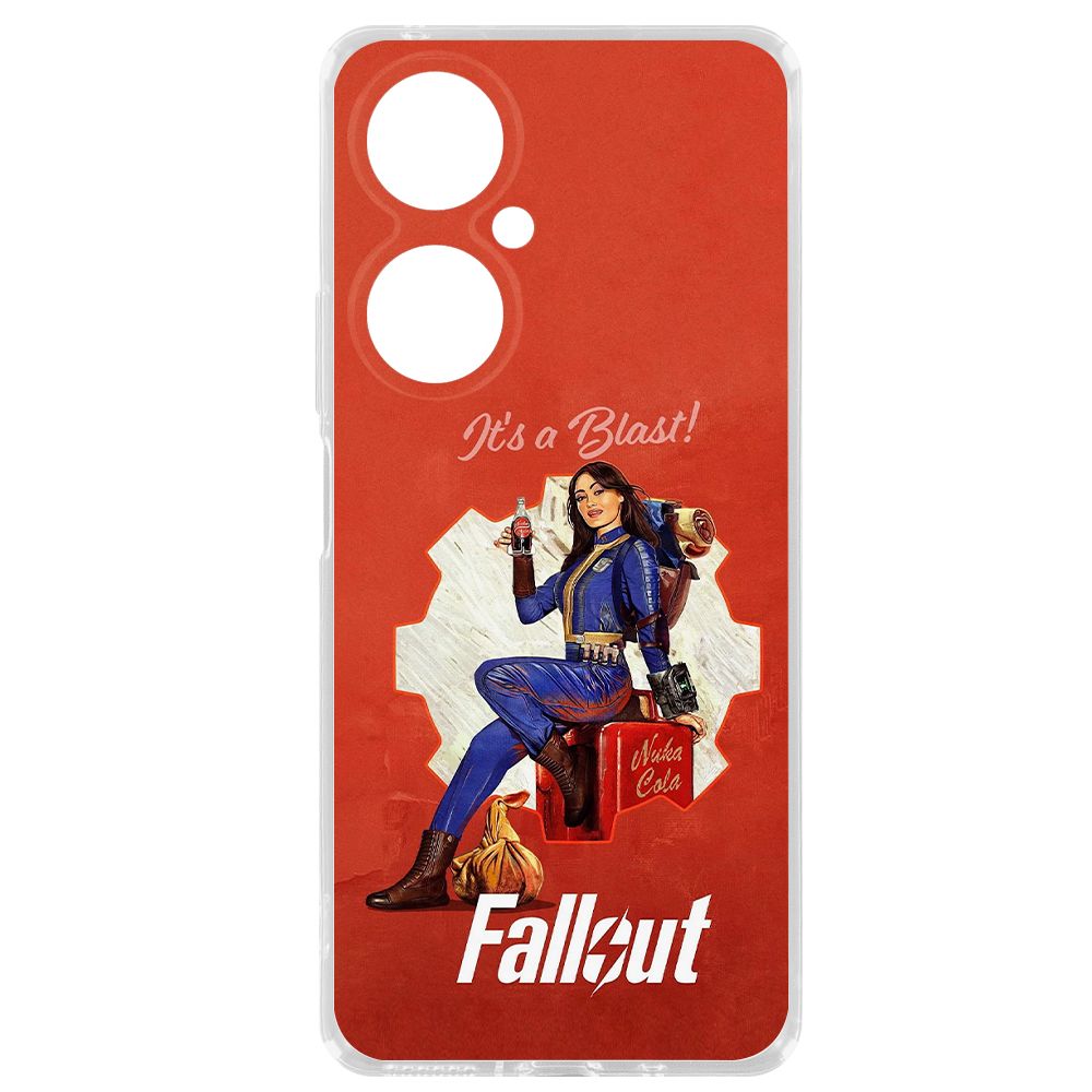 

Чехол-накладка Krutoff Clear Case Фоллаут (Fallout) - Это взрыв! для Huawei Nova 11i, Прозрачный