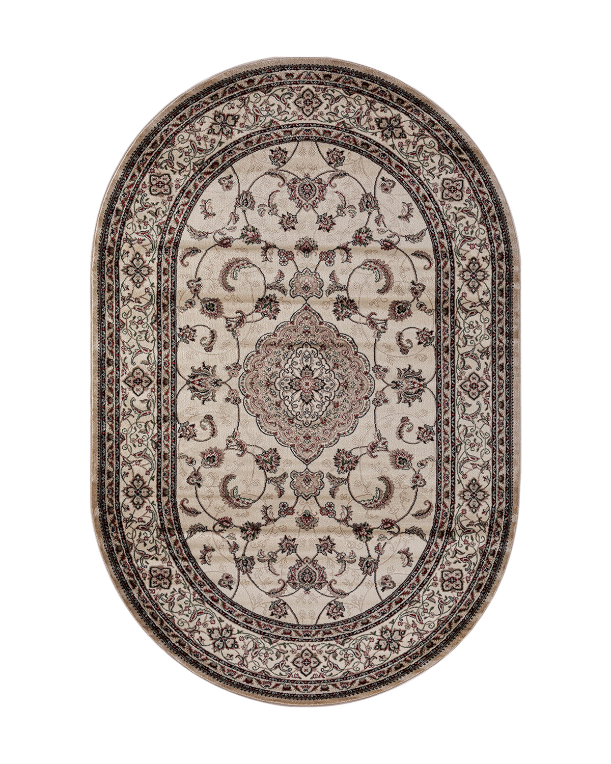 

Ковер Kitroom Plus Rome 150x230 овальный темно-бежевый d389