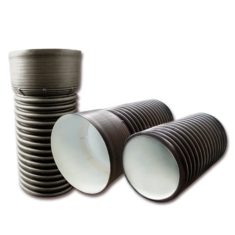 

Труба канализационная гофрированная двустенная FD-Plast D 250/216 с раструбом L-6м, черная