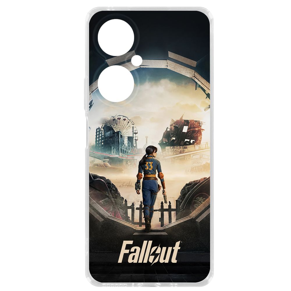

Чехол-накладка Krutoff Clear Case Фоллаут (Fallout) - Убежище 33 для Huawei Nova 11i, Прозрачный