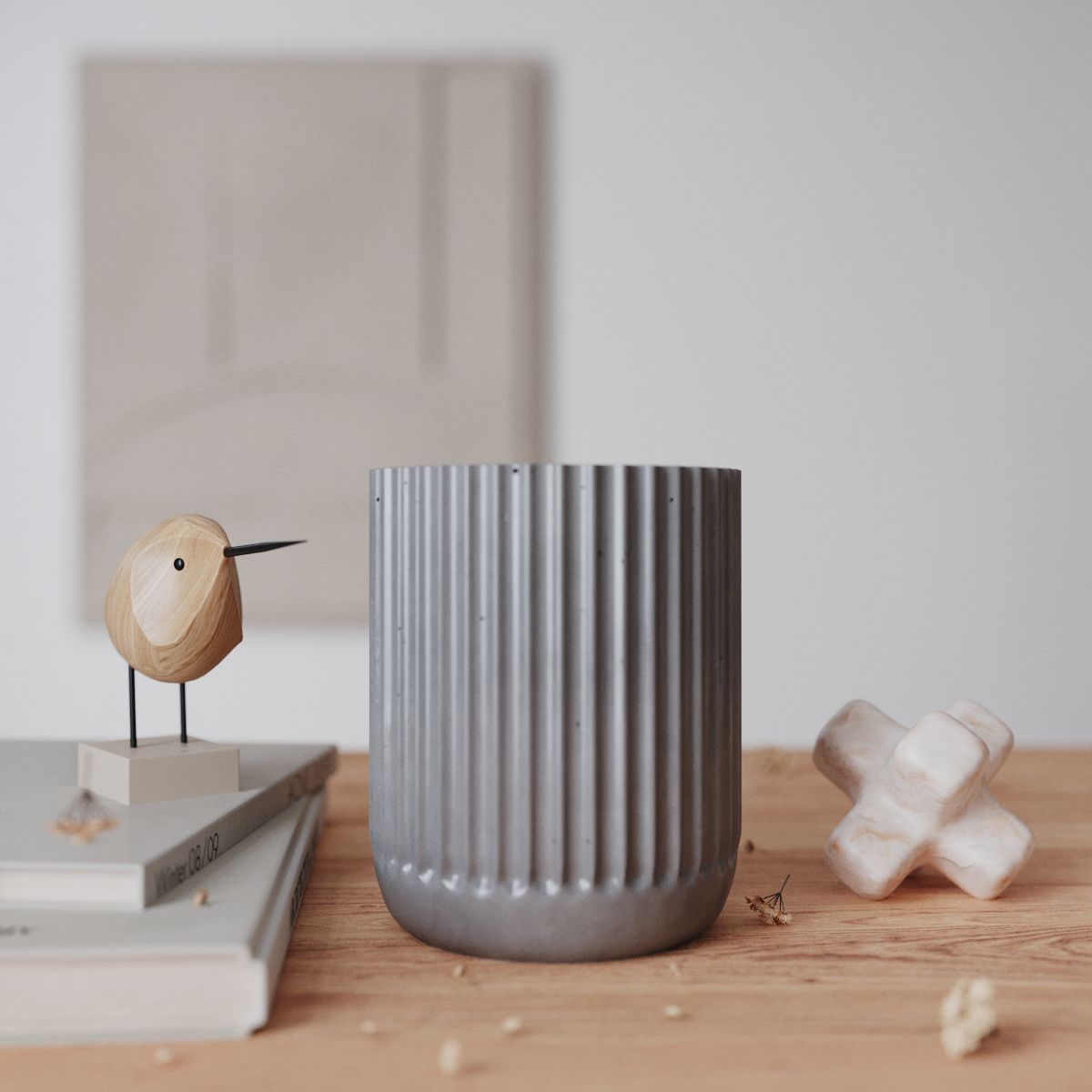

Цветочное кашпо MUSKO HOME ChloeMU-002-GL-7 1шт белый, Chloe