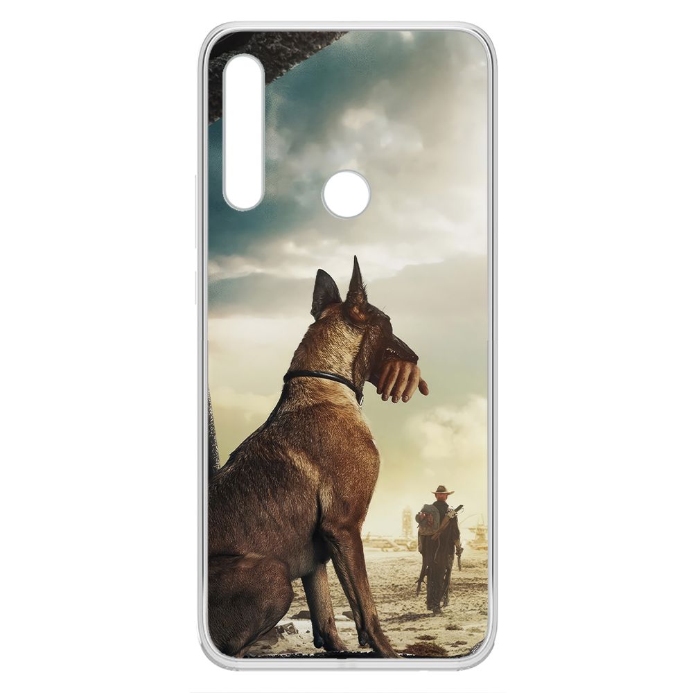 

Чехол-накладка Krutoff Clear Case Фоллаут (Fallout) - Псина для Huawei P Smart Z, Прозрачный
