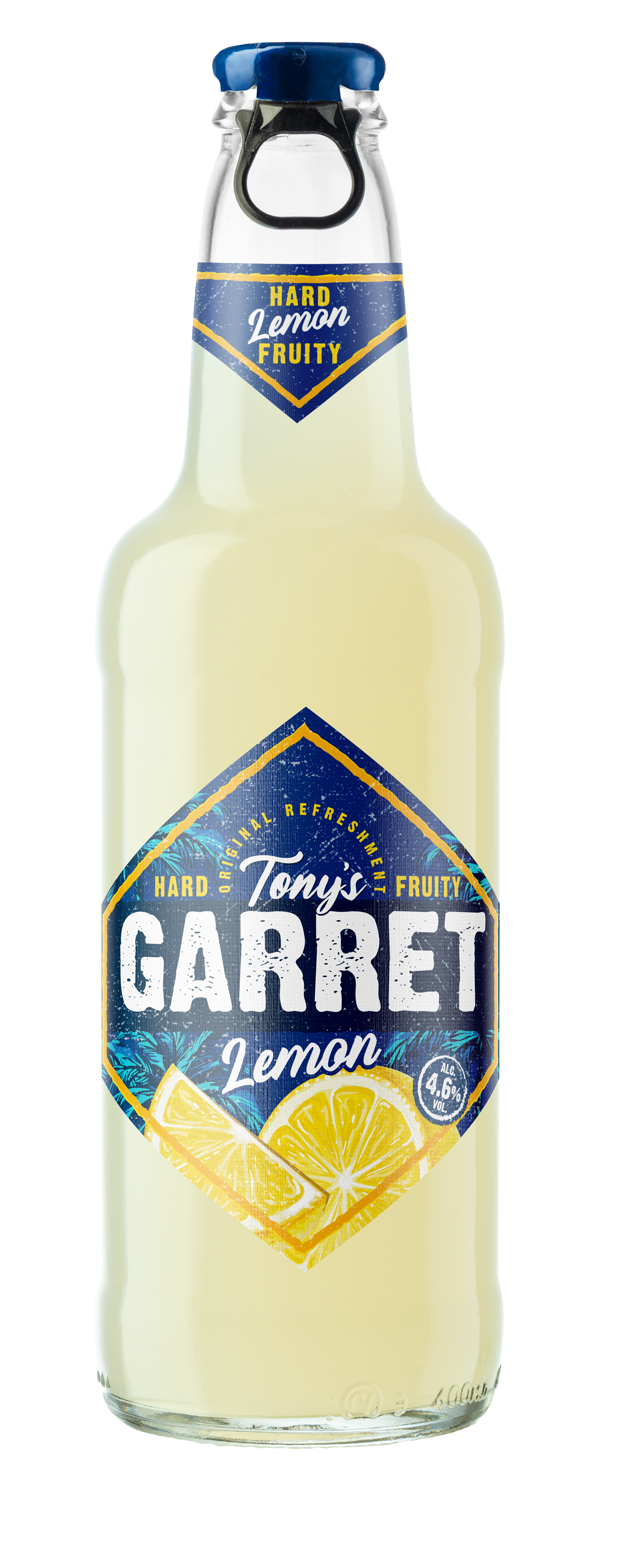 

Пивной напиток Tony's Garret Hard лимон 400 мл, Светлое