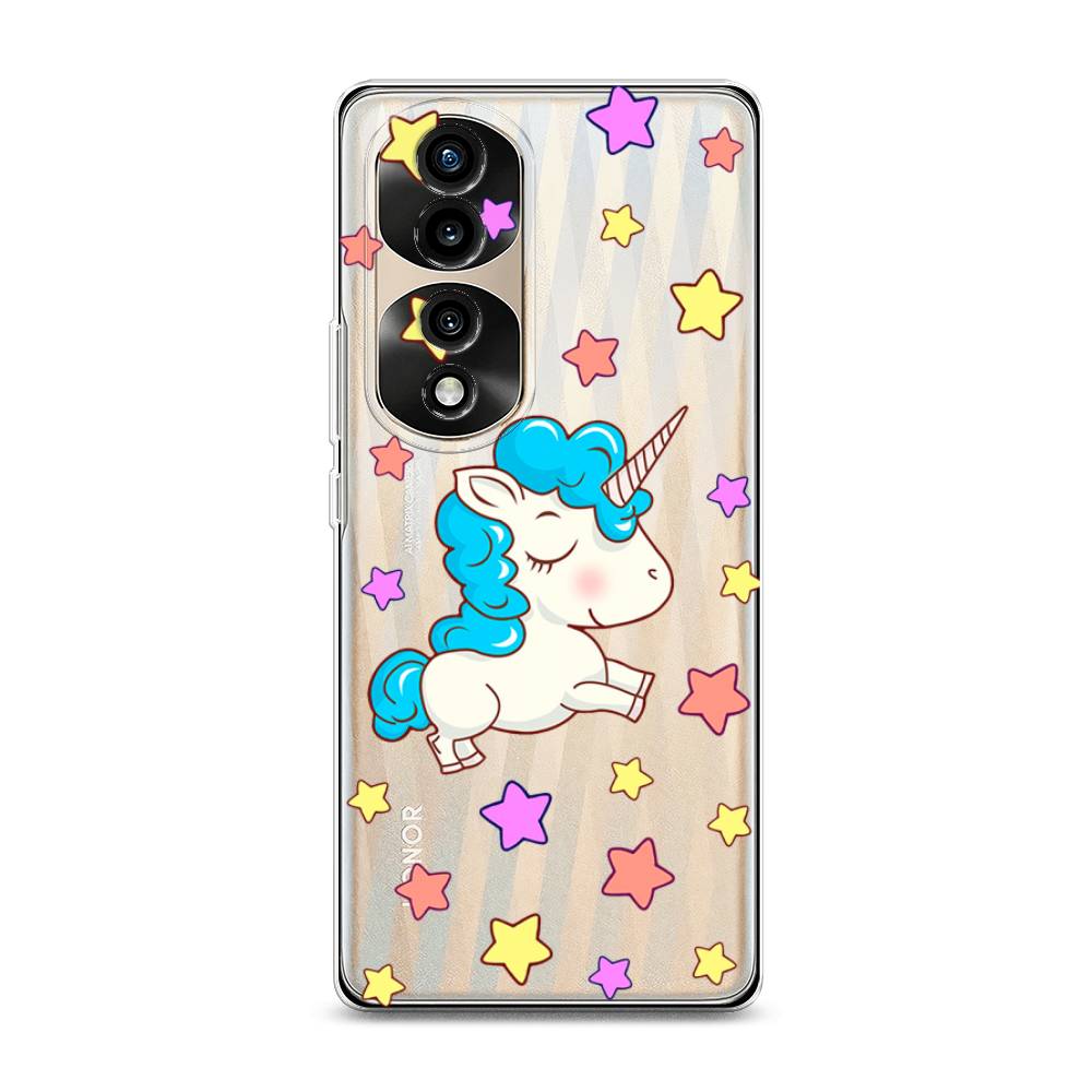 

Силиконовый чехол "Звездный единорог" на Honor 70 Pro, 6108350-2