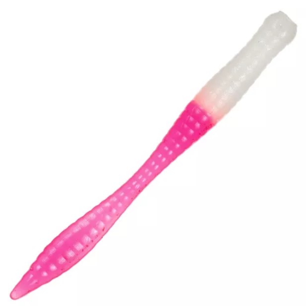 

Приманка Trigger Baits Flat Worm 76мм. №1/141F 6шт., Белый;розовый, Flat Worm