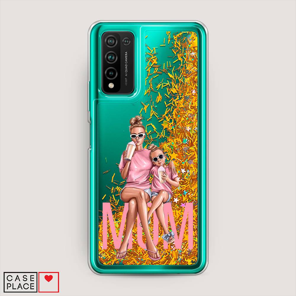 

Чехол Awog на Honor 10X Lite "Lovely mom", Синий;бежевый;розовый, 6104690-1