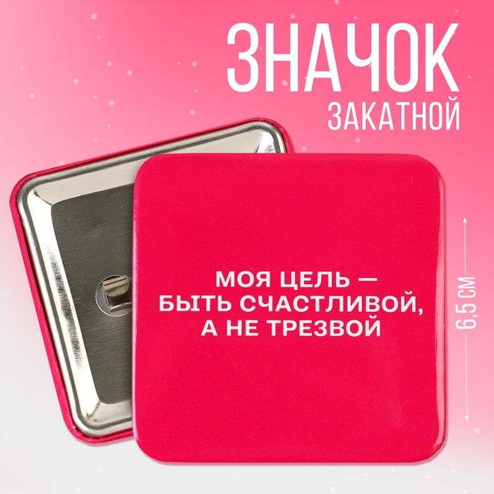 

Значок закатной Цель, 6,5 х 6,5 см