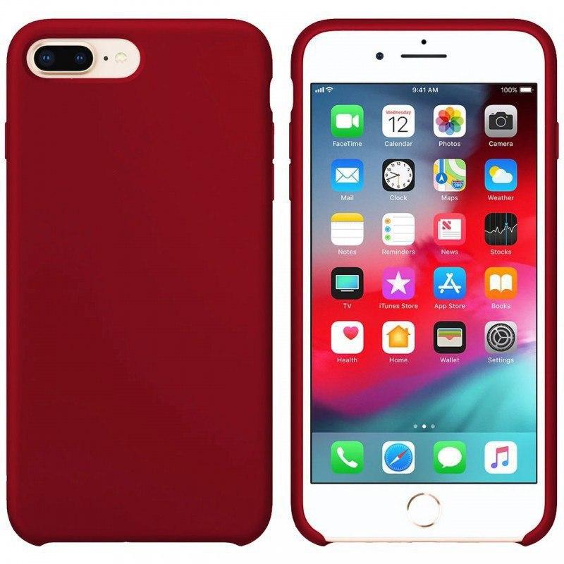 фото Чехол silicone для iphone 7plus/8plus overlay (бордовый) ёmart