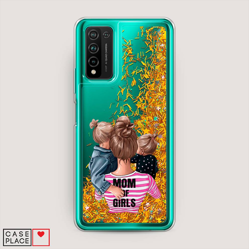 

Чехол Awog на Honor 10X Lite "Mom of Girls", Синий;розовый;черный, 6104690-1