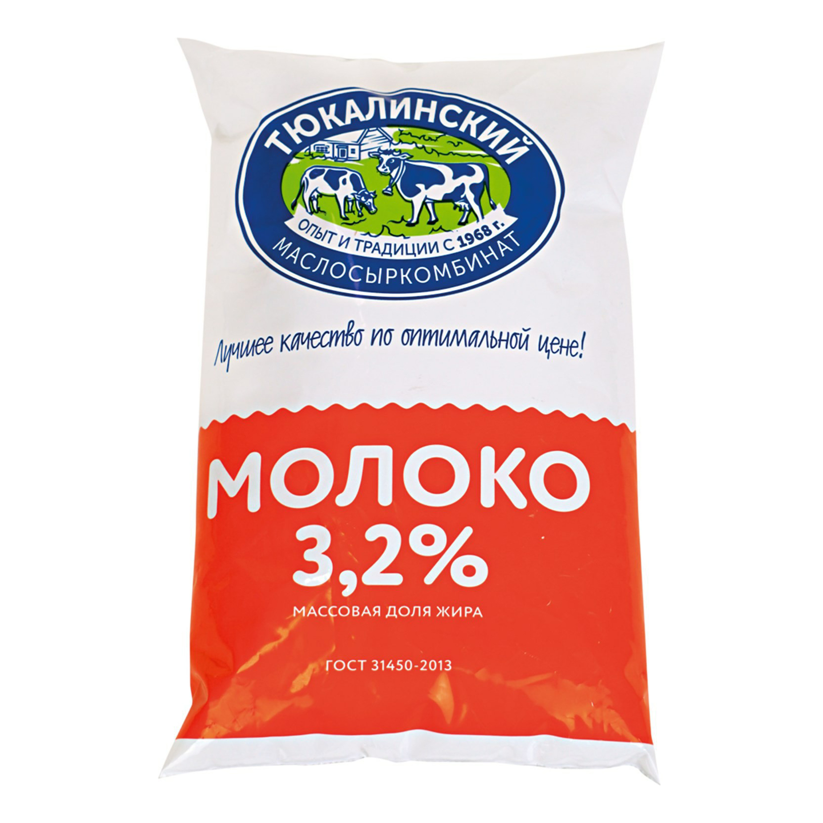 

Молоко 3,2% пастеризованное 900 мл Тюкалинский Маслосыркомбинат БЗМЖ