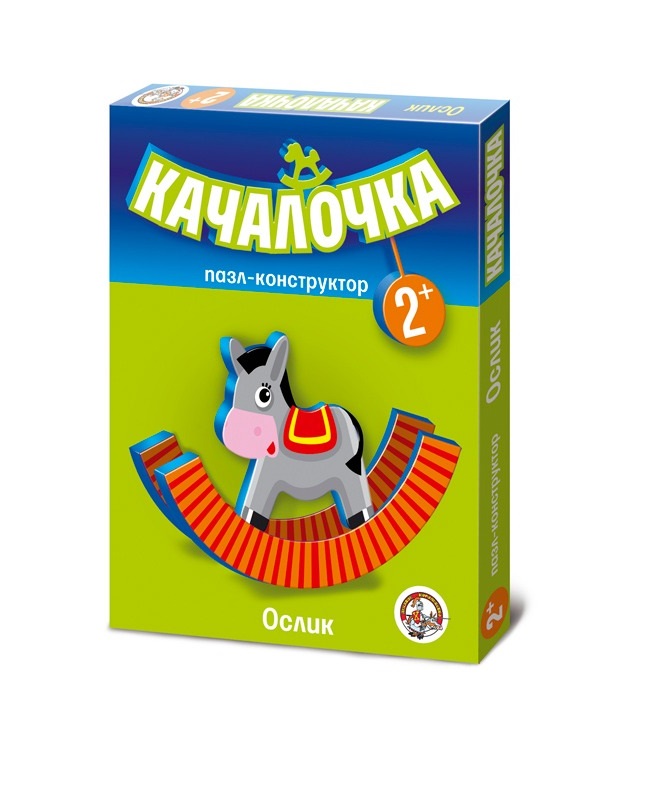 

Пазл-контур "Ослик-качалочка"