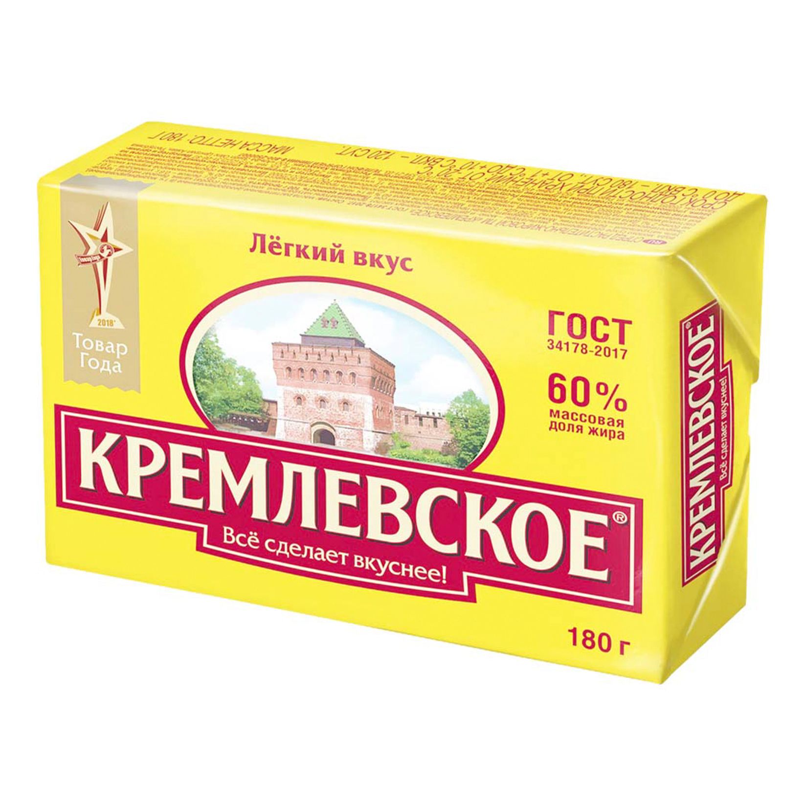 Спред Кремлевское растительно-жировой 60% СЗМЖ 180 г