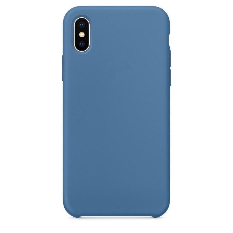 фото Чехол silicone для iphone x/xs overlay (синий) ёmart