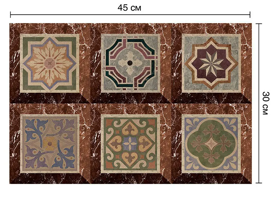 Deco-стикеры Византия 15x15 см пододеяльник византия белый р 145х215