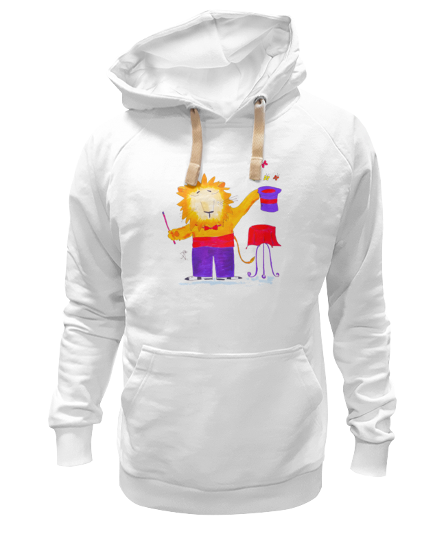 

Худи унисекс Printio Лев-фокусник белое 3XL, Белый, Лев-фокусник