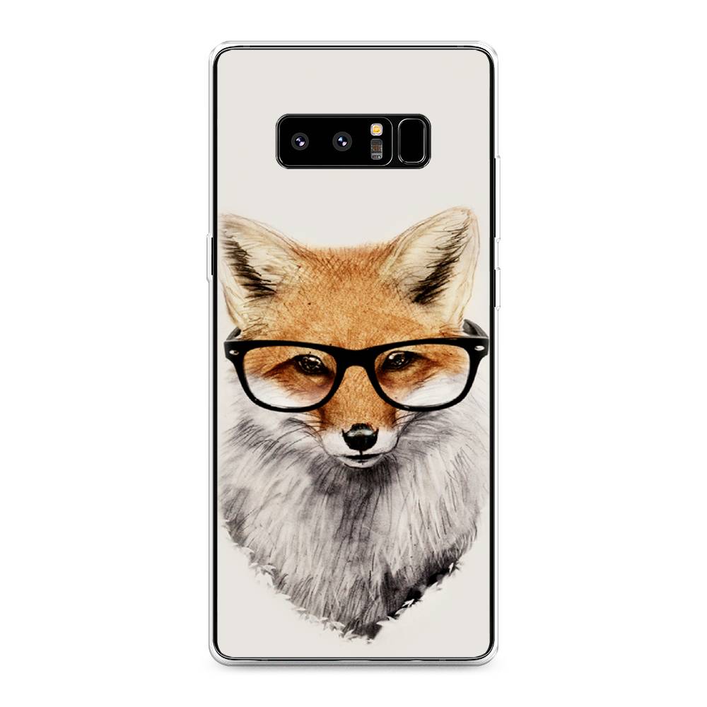 

Чехол Awog на Samsung Galaxy Note 8 "Лиса в очках", Бежевый, 25250-10
